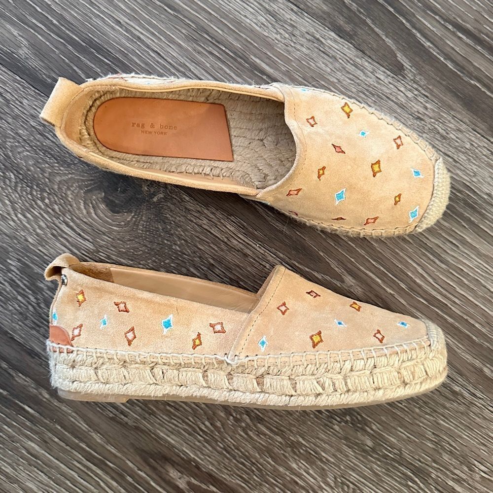 Rag & Bone Adria Embroidered Espadrille Flats